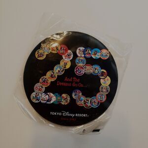 Tokyo Disney Resort 25th Anniversary Button "And the Dreams Go On..." TDR